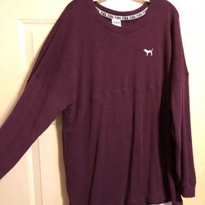 Pink campus sweatshirt